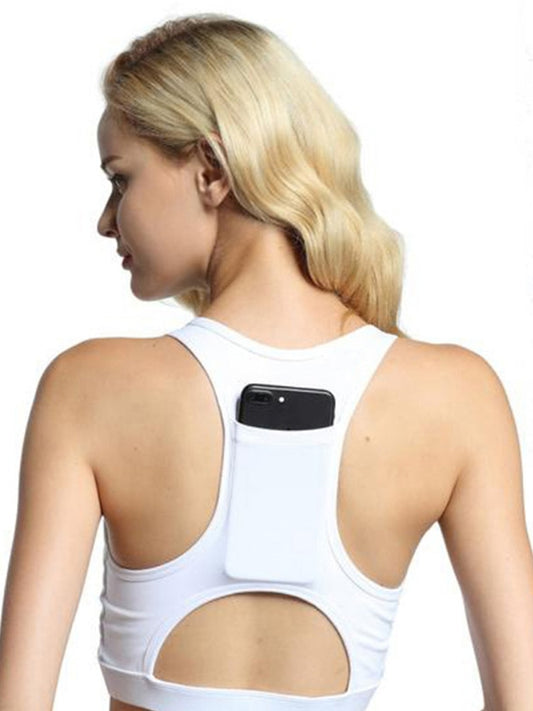 Sports Bra with Phone Pocket