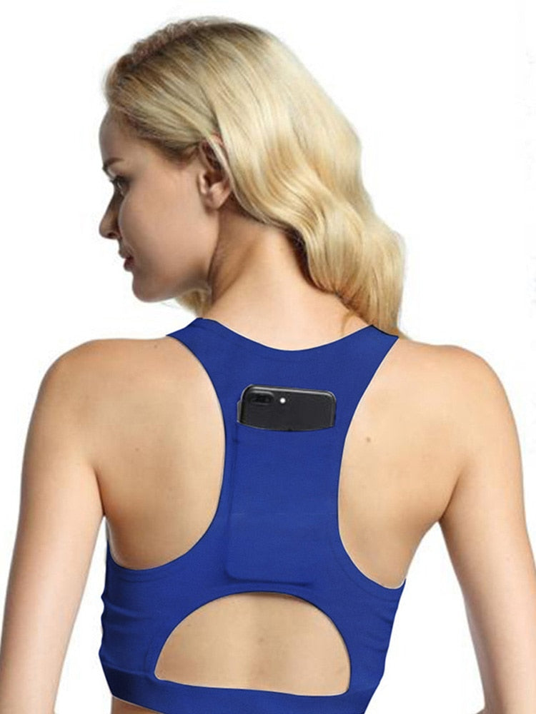 Sports Bra with Phone Pocket