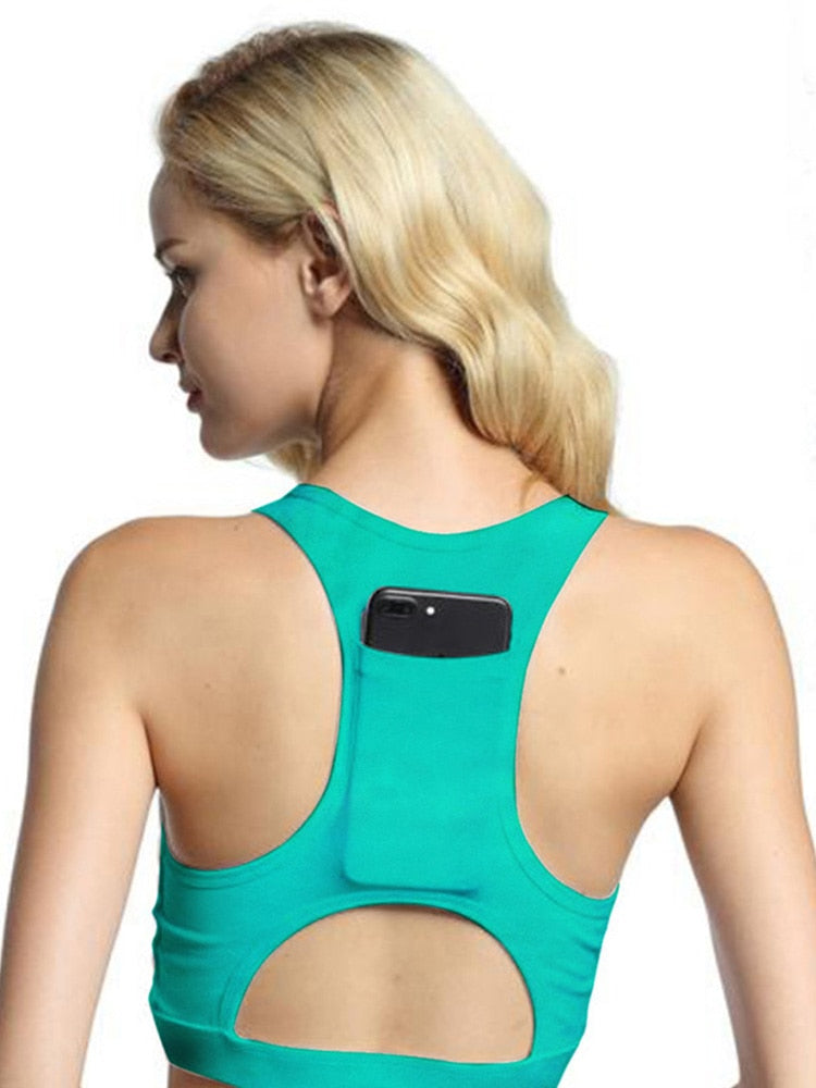 Sports Bra with Phone Pocket